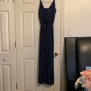 Sequins Jumpsuit with belt